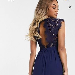 Navy bridesmaid dress never worn.  NWT.  Purchased from Lulu’s.
